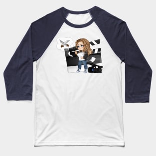 Anime chibi girl Baseball T-Shirt